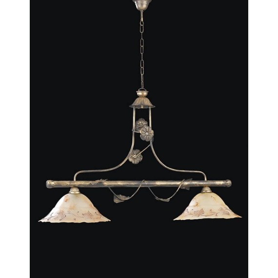 LAMPADARIO 2 LUCI "TRONCO"