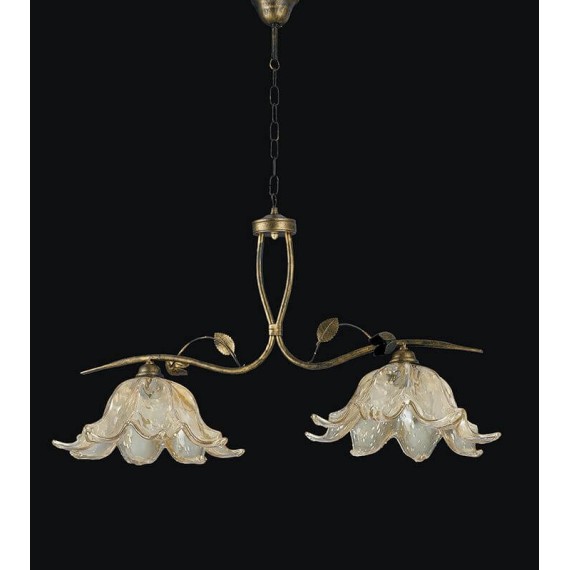 LAMPADARIO 2 LUCI "TULIPANO"