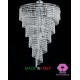 LAMPADARIO 7 LUCI SPIRALE COLLEZIONE CRISTALLO tipo SWAROWSKI