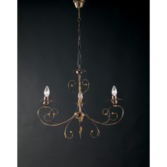 LAMPADARIO 3 LUCI "SOFIA" COLLEZIONE CLASSIC