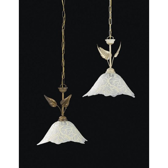 SOSPENSIONE LAMPADARIO 1 LUCE "FIORE" COLLEZIONE CLASSIC
