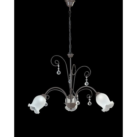 LAMPADARIO 3 LUCI "BOUQUET" COLLEZIONE CLASSIC