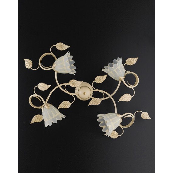 PLAFONIERA 4 LUCI "AUTUNNO" COLLEZIONE CLASSIC