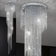 LAMPADA DA SOFFITTO TUTTA IN CRISTALLO 12  LUCI "GRAN SPIRALE" COLLEZIONE SPECIAL