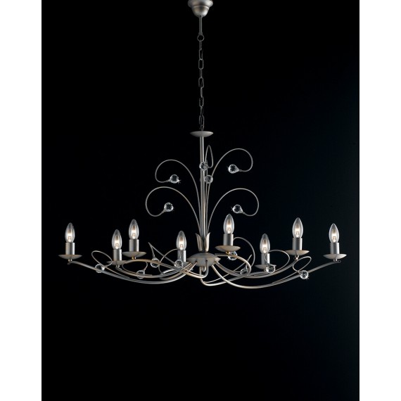 LAMPADARIO 8 LUCI "ARCO" COLLEZIONE MODERNA