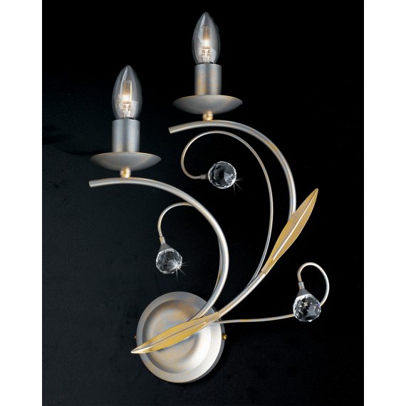 APPLIQUE 2 LUCI "ARCO" COLLEZIONE MODERNA