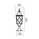 LAMPADA DA TERRA "MILTON" 1 luce bassa