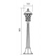 LAMPIONE SINGOLO "BREMEN" 1 LUCE