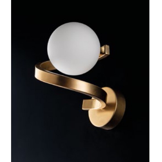 Sinfonia appliques 1 luce vetro sfera design