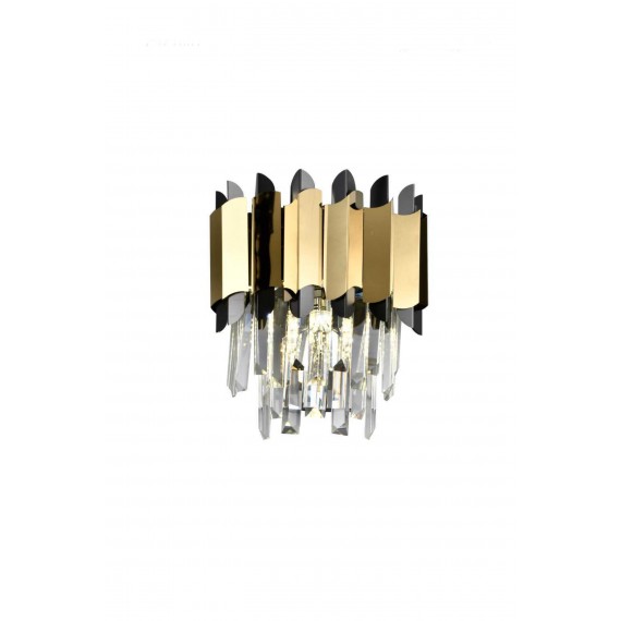 Clarissa appliques classico moderno 2 luci collezione cristallo purissimo