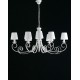 Lampadario 8 luci Camelot con paralumi - collezione Shabby