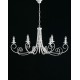Lampadario 8 luci Camelot con paralumi - collezione Shabby