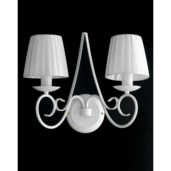 APPLIQUES 2 LUCI CAMELOT CON PARALUME COLLEZIONE SHABBY