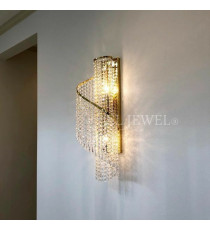 APPLIQUES 2 L. "SPIRALE STRASS" COLLEZIONE CRISTALLO PURISSIMO
