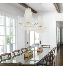 LAMPADARIO 8 L. IMPERISSIMO 60  CROMO COLLEZIONE IMPERO CLASSIMO