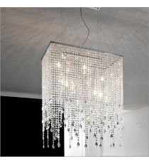 Sospensione Squadra lampadario cristallo
