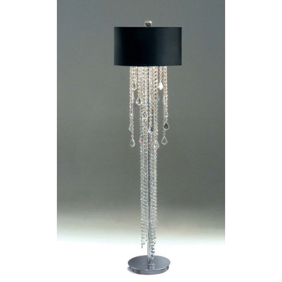 NERA PIANTANA LAMPADA STRASS