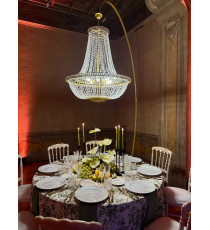 Lampadario realizzato su misura per Wedding e allestimenti